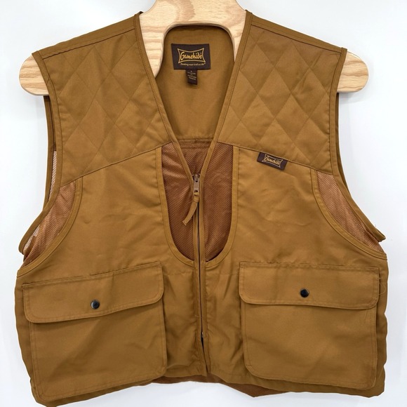 Gamehide Hunting Vest‎ Multi-Pockets Outdoor Men's XXL Full Zip Mesh Lined Brown - Picture 1 of 5